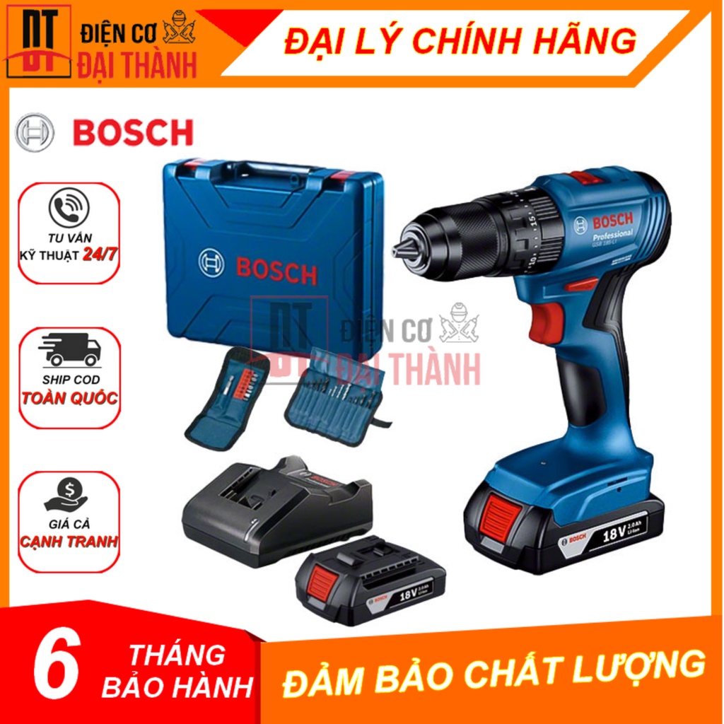 Máy khoan pin 18V Bosch GSR 185-LI (06019K30K1)