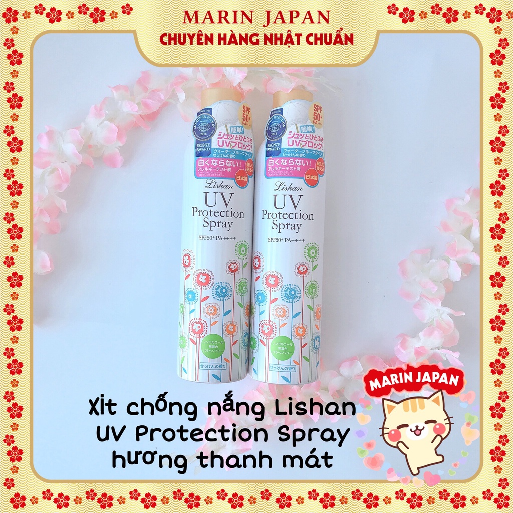 (Sale450k--&gt;&gt; 290k) Xịt Chống Nắng Lishan UV Protection Spray Nhật Bản