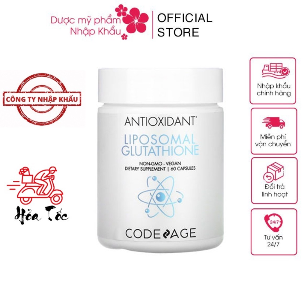 HÀNG NHẬP KHẨU - Viên Uống Code Age Antioxidant Liposomal Glutathione Hỗ thumbnail