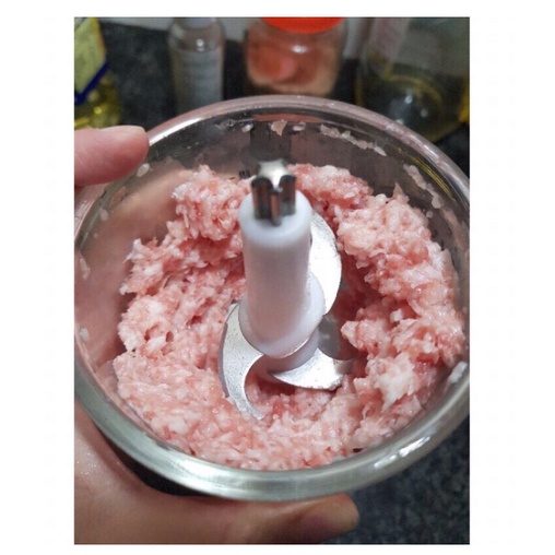 Máy xay đa năng HATTIECS 0.3L Máy xay ăn dặm cho bé Cối thủy tinh 6 lưỡi dao cầm tay tiện dụng Hattiecs.