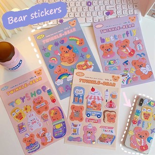 🐻 Sticker 🐻‍❄️ Thiết kế hình gấu hoạt hình đáng yêu