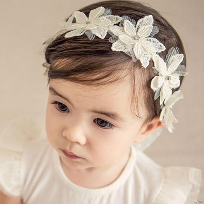 Băng đô hình hoa xinh xắn cho bé từ 1 tới 3 tuổi