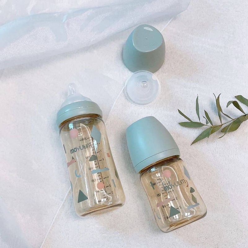 Bình sữa Moyuum mây Cloud, Moyuum lạc đà, Moyuum trơn vàng gold Hàn Quốc cho bé 170ml- 270ml