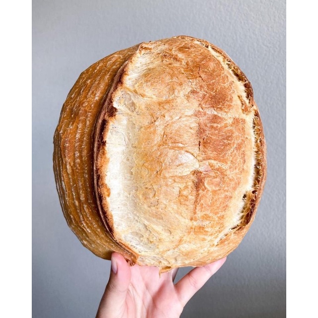 Sourdough Rustic Garlic Cheese Bread-Bánh mì men tự nhiên vị tỏi phô mai