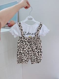 Set yếm beo bé gái