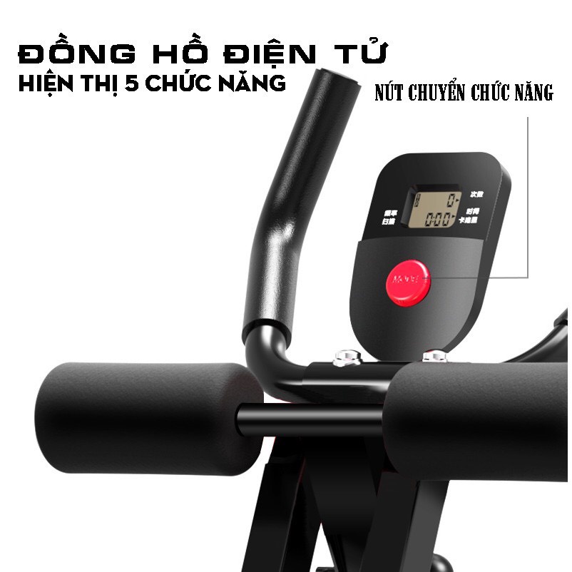 Máy tập cơ bụng đa năng, máy tập eo Jobur hàng chính hãng, hảo hành 12 tháng