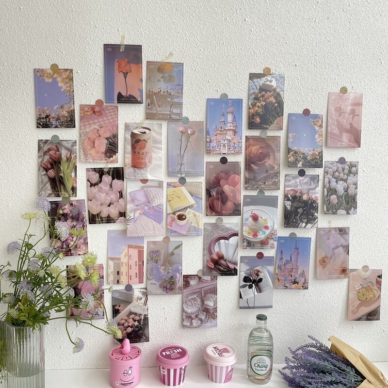 Set 30 tranh ảnh postcard trang trí tường, chụp ảnh