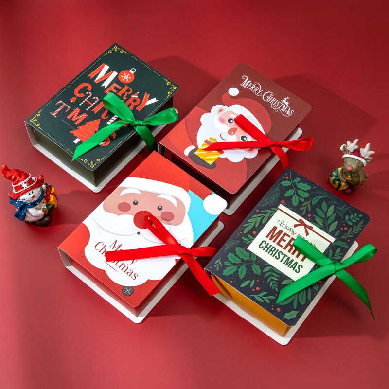 Túi Giấy Đựng Quà Giáng Sinh / Kẹo In Họa Tiết Ông Già Noel Dễ Thương