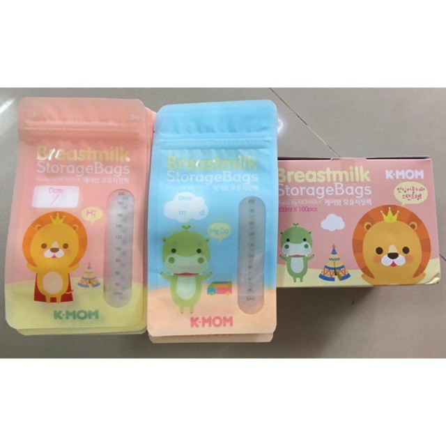 [CHÍNH HÃNG] TÚI TRỮ SỮA K-MOM HÀN QUỐC 200ML