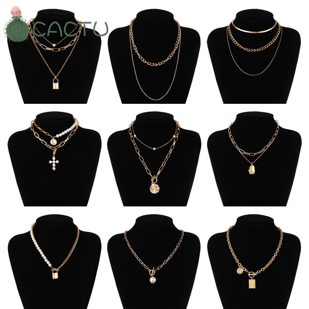 Dây chuyền kiểu xích nhiều lớp phong cách Bohemian thời trang cá tính cho nữ