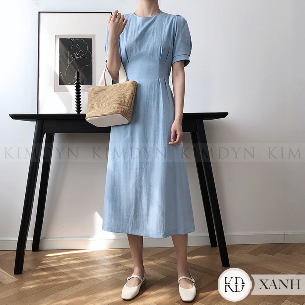 Đầm xoè vintage cổ cao thanh lịch [KDD17] | BigBuy360 - bigbuy360.vn