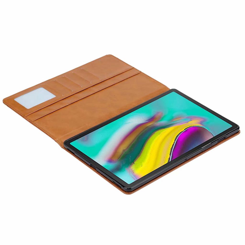 Samsung Galaxy Tab S5E T720 T725 A10.1 2019 T510 T515 A8 2019 P200 P205 Tablet Case Slot PU leather Cover