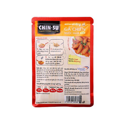 Gia vị hoàn chỉnh dạng xốt thịt kho trứng và gà chiên nước mắm Chinsu gói 70g | BigBuy360 - bigbuy360.vn