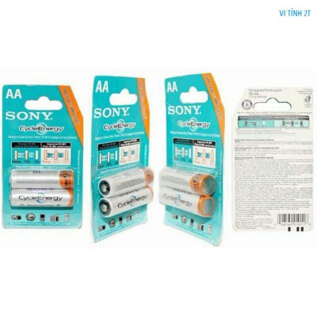 Pin Sạc Aa/ Aaa Sony Dung Lượng 4600Mah Vỉ 2 Viên