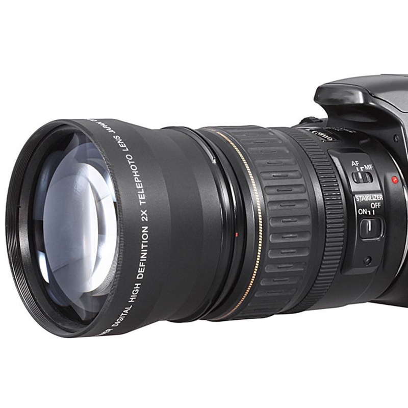 Bộ Chuyển Đổi Ống Kính Chuyên Nghiệp HSV 58mm Với Nắp Ống Kính Và Túi Đựng 2.0x Cho Microcosmic