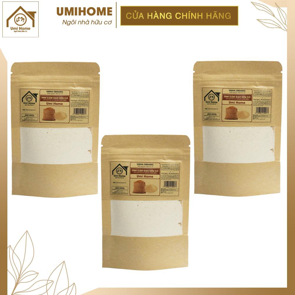 Tinh Cám Gạo đắp mặt hữu cơ UMIHOME nguyên chất 40g tắm trắng body và tẩy tế bào chết hiệu quả