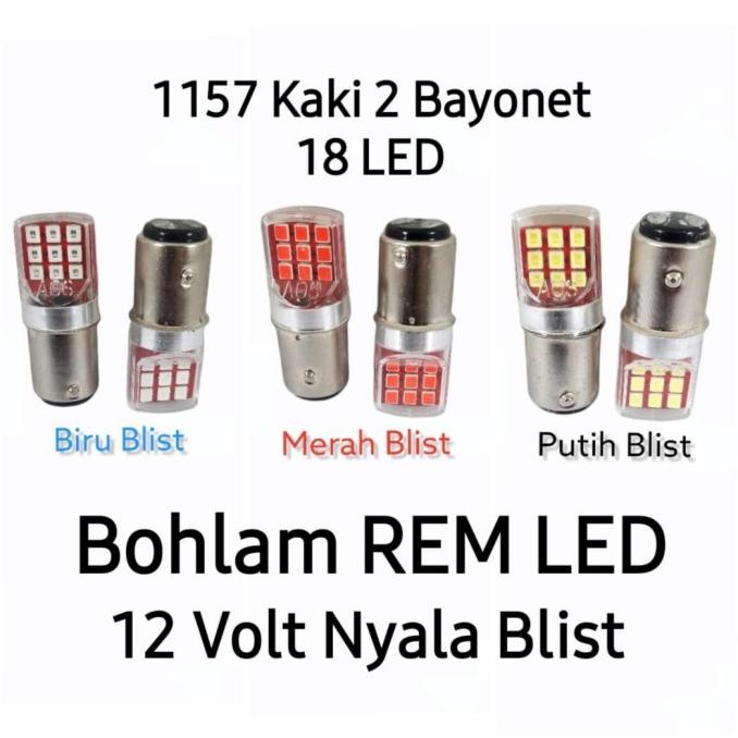 Bóng Đèn Led 1157 Ft 2 12V 18 Bóng Gắn Phanh Xe varell44