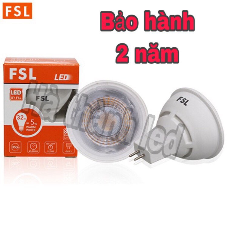 Bóng đèn led 5w 12v FSL mr16 tiết kiệm điện/giá tốt