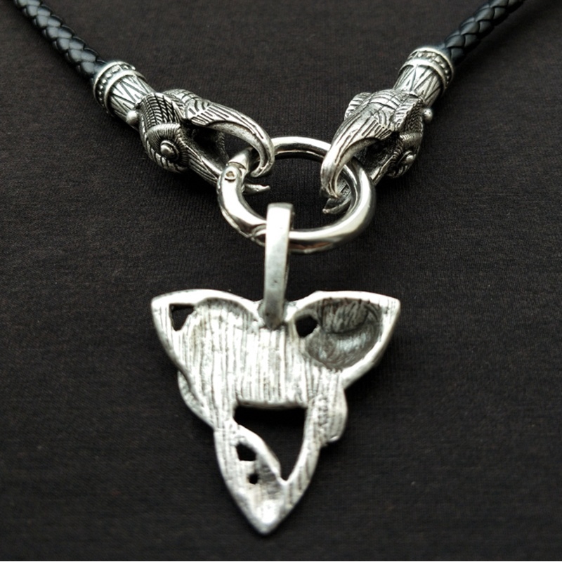 Viking Style Cat Mặt dây chuyền Trang sức Vintage Động vật Bùa hộ mệnh Unisex Vòng cổ Phụ kiện