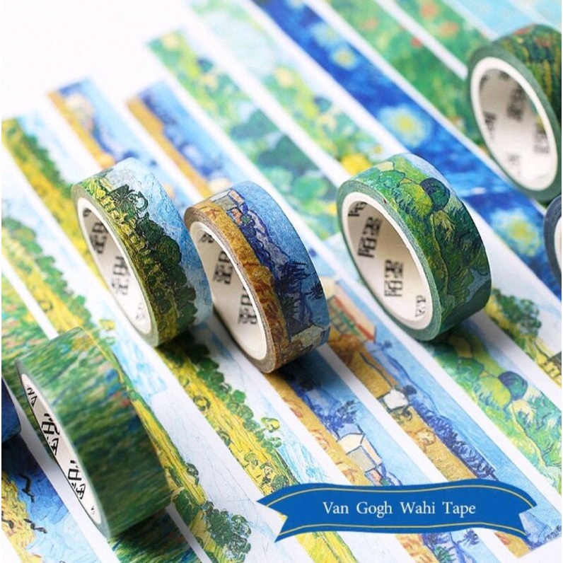 Set chiết washi tape Van Gogh nghệ thuật (Vui lòng đọc lưu ý trước khi mua 🥰)