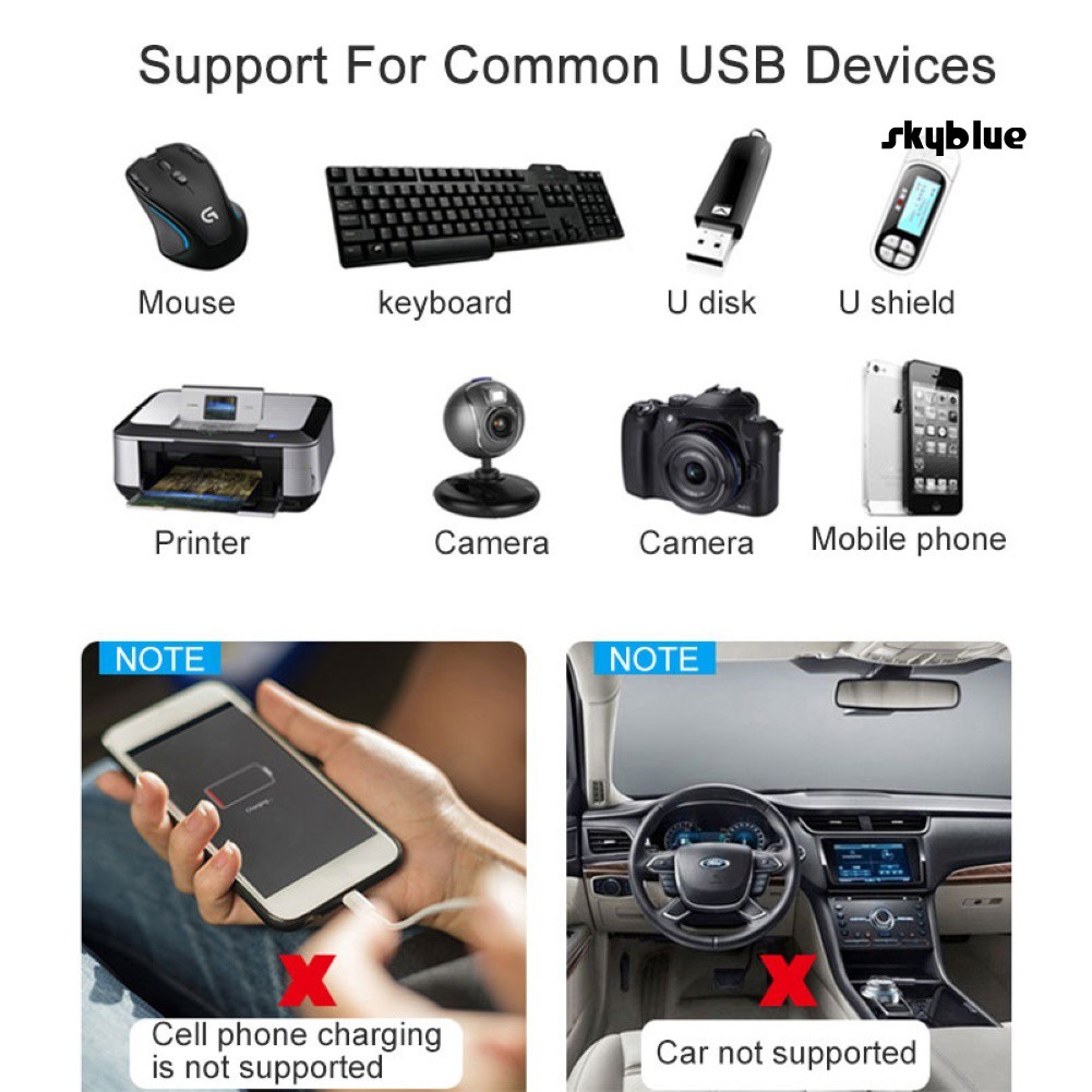 Bộ Chia 4 Cổng USB 2.0 Tốc Độ Cao Cho PC / Laptop