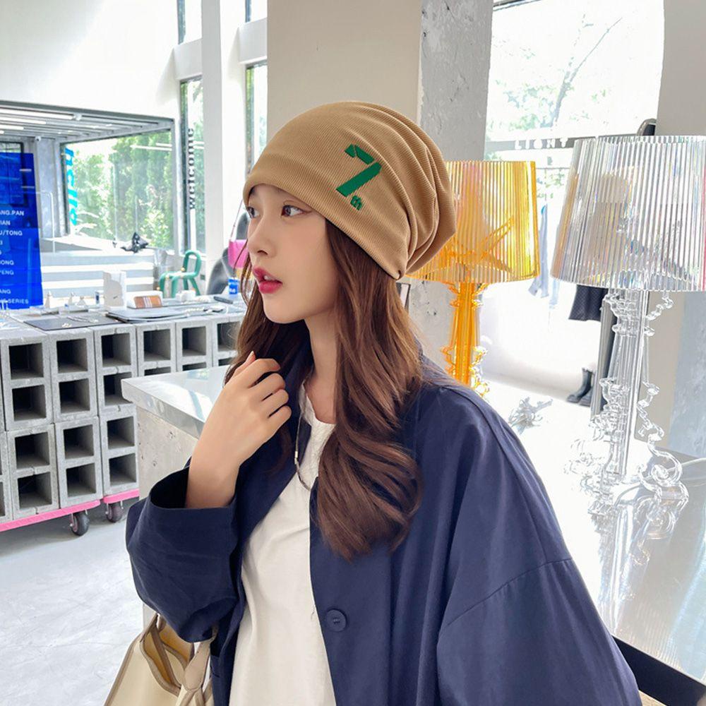 Mũ Beanie Màu Trơn Dễ Thương Cho Nữ