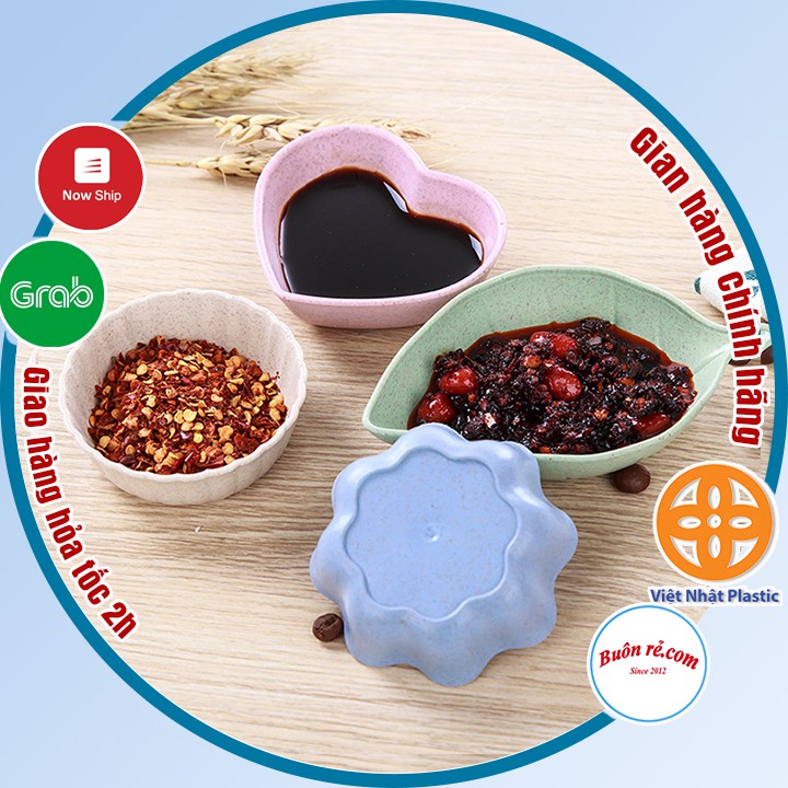 Bát đựng gia vị, nước chấm - bát mini cho bé ăn dặm kiểu nhật bằng nhựa lúa mạch nhiều hình xinh xắn -Buôn rẻ 01124