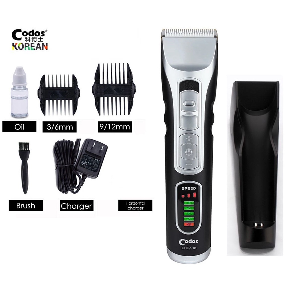 Tông Đơ Codos CHC918 Cao Cấp Dành Cho Salon Chuyên Nghiệp