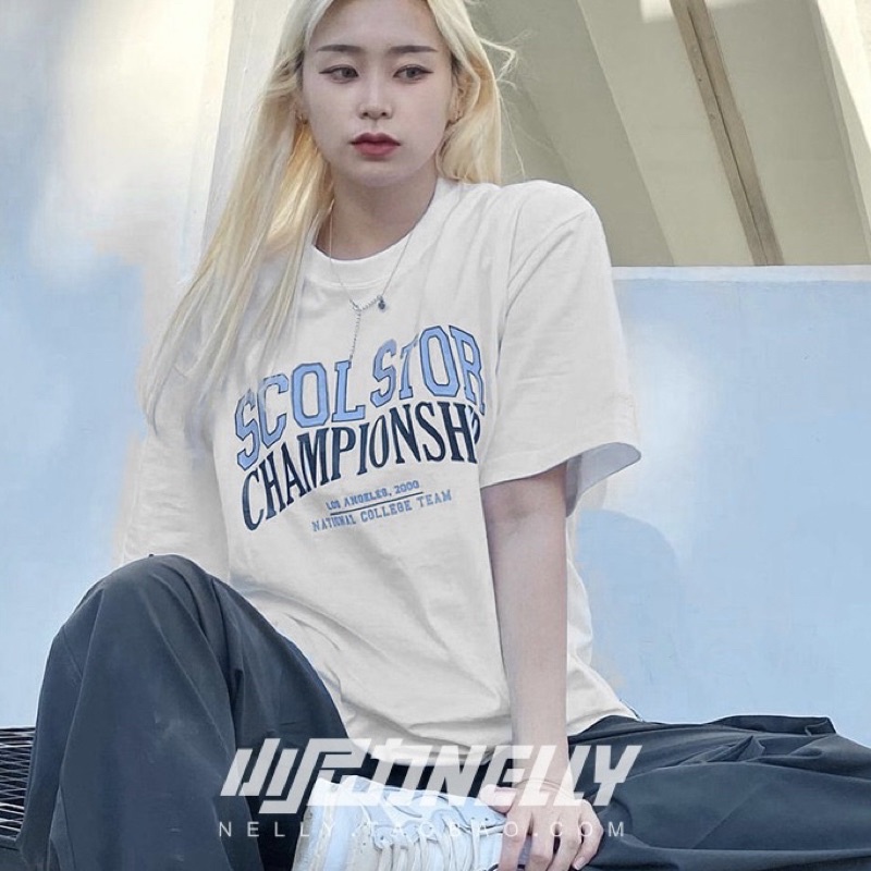 Áo thun NELLY, chính hãng, sẵn hàng, dáng Unisex hình in SUOLSTOR CHÒN CLOTHING