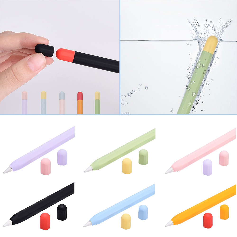 Vỏ bọc silicon bảo vệ bút cảm ứng Apple Pencil 1 và Pencil 2 case - Macos loại 1