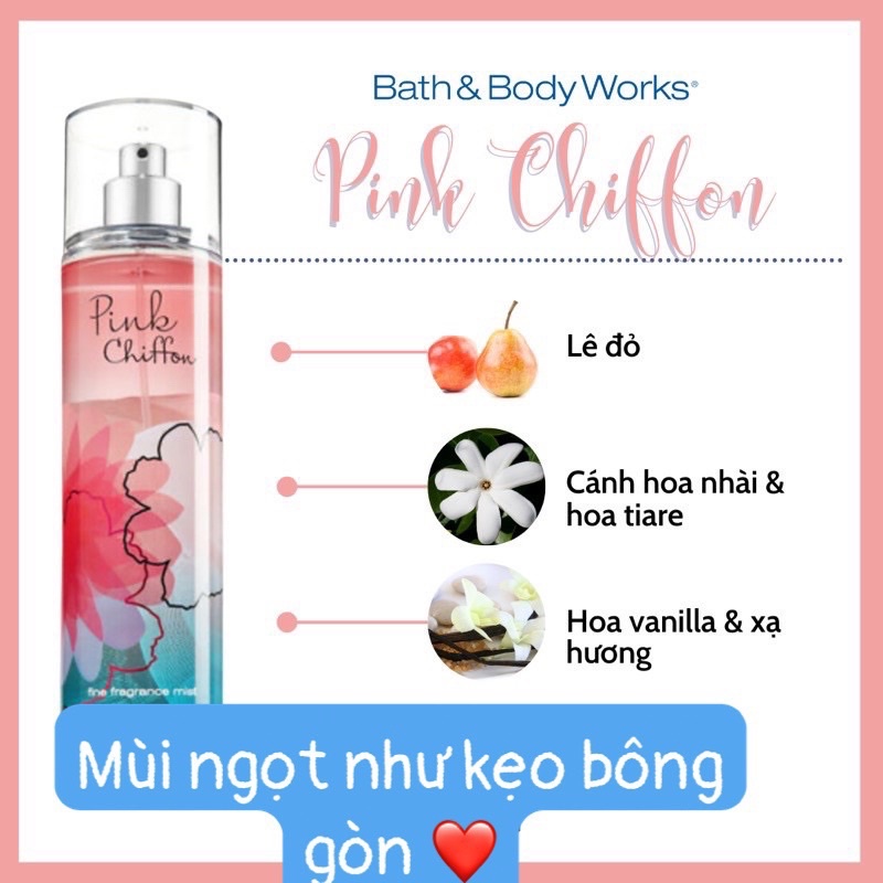 Xịt thơm bath&amp;body works co bill