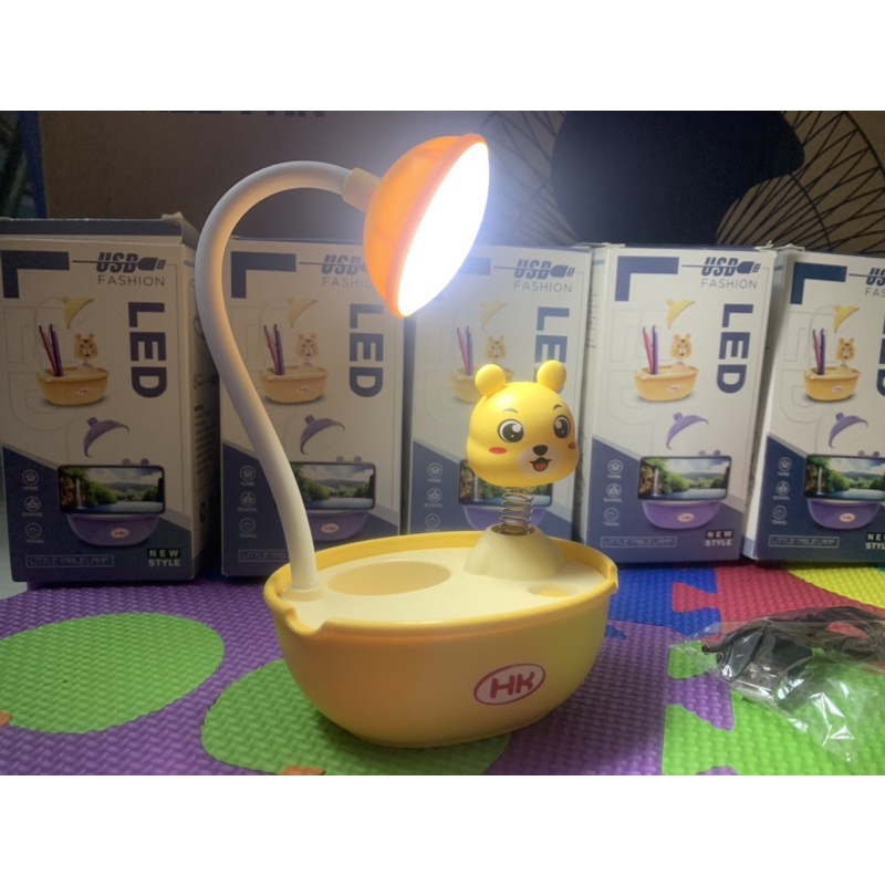 GIÁ ĐỠ ĐÈN THOẠI HÌNH THÚ KUTE KẾT HỢP ĐÈN NGỦ VÀ HỌC. 3 TRỌNG 1