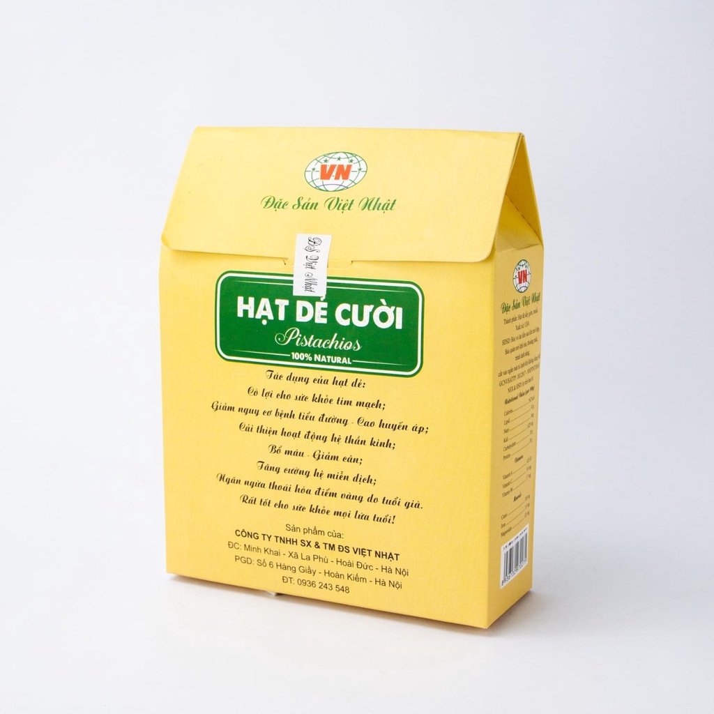 Hạt dẻ cười Mỹ rang muối Việt Nhật 300g và 400g giàu dinh dưỡng HATDE00