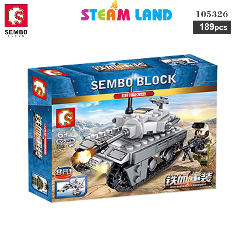 Đồ Chơi Lắp Ráp Xe Tăng Chiến Đấu Chủ Lực - SEMBO 105326 -Steamtoys