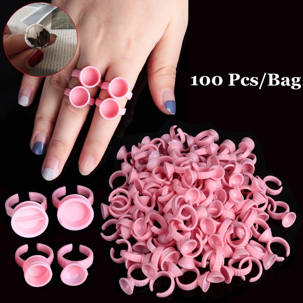 NEXTVN Set 100 / 200 Hộp Đựng Keo Dán Mi Giả Tiện Lợi