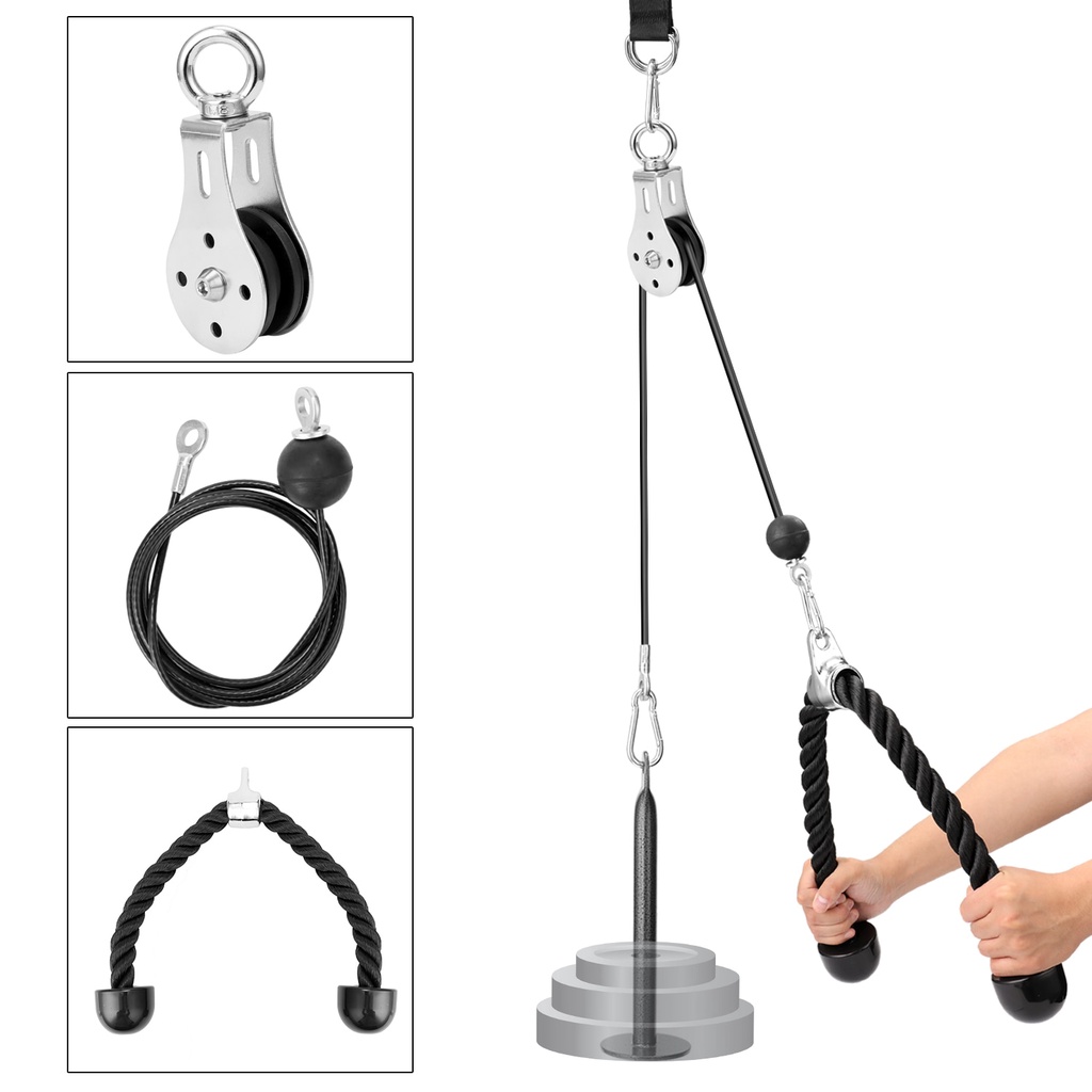 Bộ Dây Cáp Ròng Rọc Tập Gym Tại Nhà Tiện Lợi Valeo