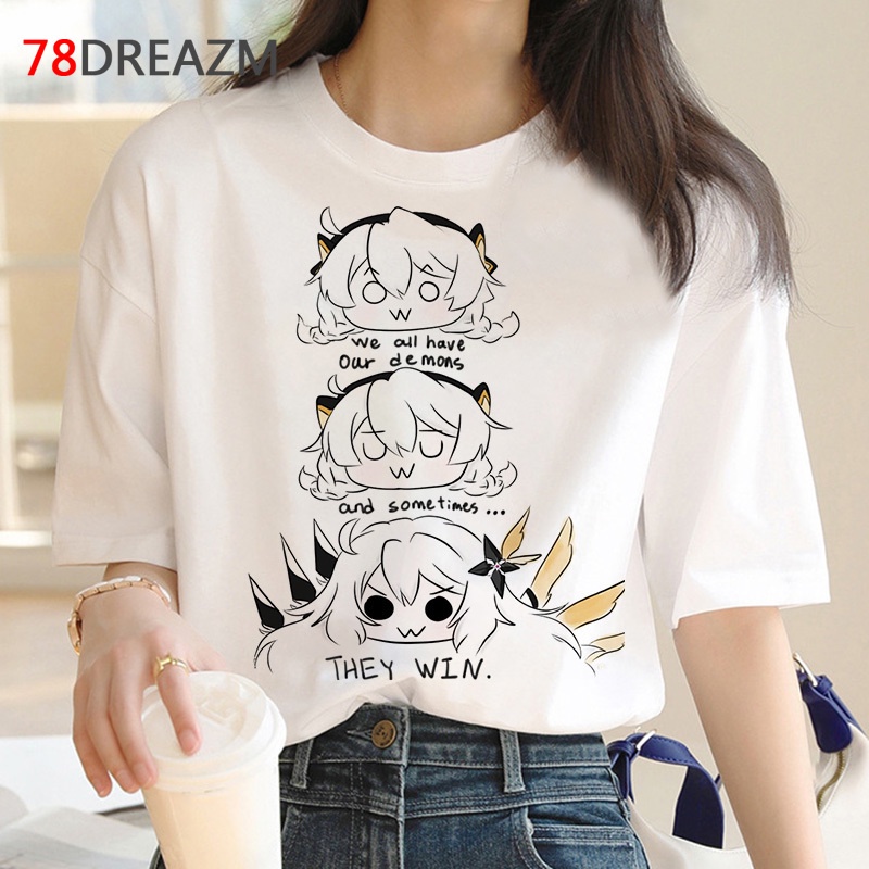 Honkai Áo Thun Ngắn Tay In Hình Thời Trang Mùa Hè Dành Cho Nam Và Nữ
