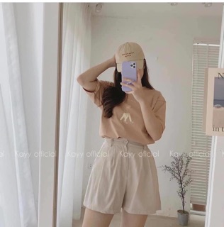 Quần short kaki đũi thô