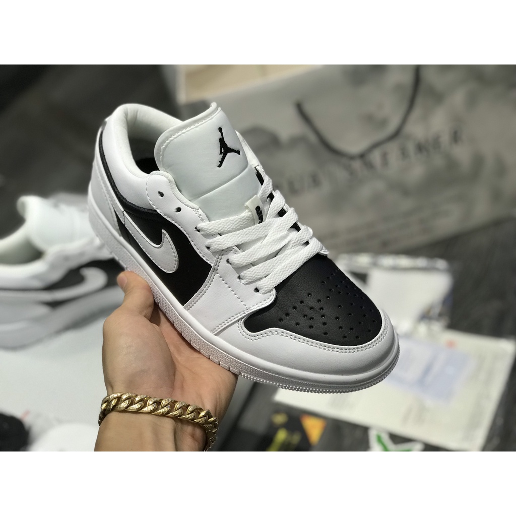 Siêu Phẩm Giày Thể Thao Sneaker J.D 1 Low Pan.da Trắng Đen Siêu Hot Cao Cấp Ảnh Thật + freesh