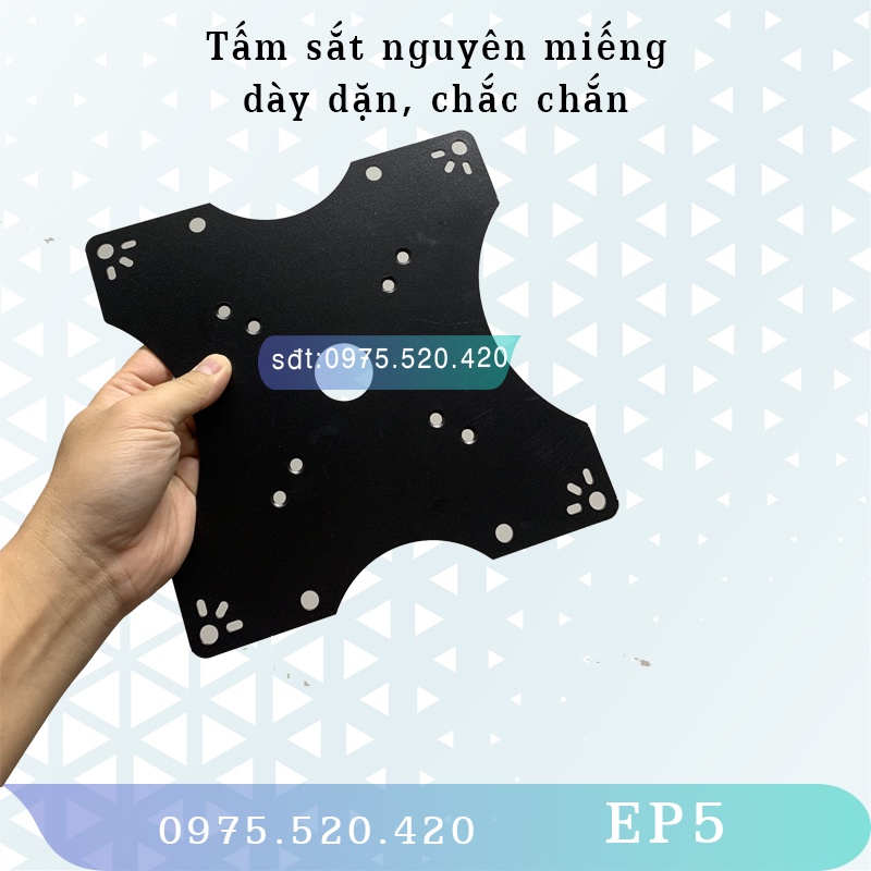 EP5 - PAD VESA - Bộ mở rộng VESA 20x20cm 200x200mm - VESA Adapter - Dành cho màn hình có lỗ ốc 20cm - Bộ Kit VESA