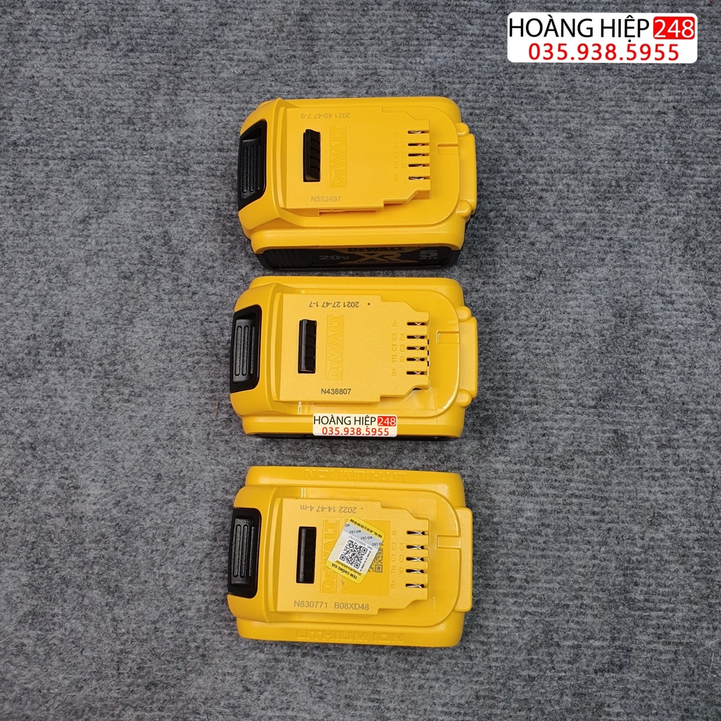 Pin Dewalt 20V 2Ah-4Ah-5Ah bảo hành 12 tháng