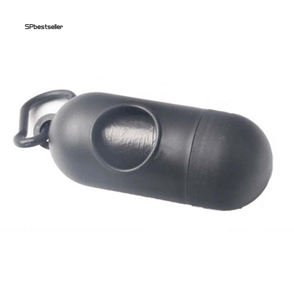 Set hộp đựng và cuộn 15 túi rác thải cho thú cưng làm từ nhựa nhỏ gọn sử dụng tiện lợi