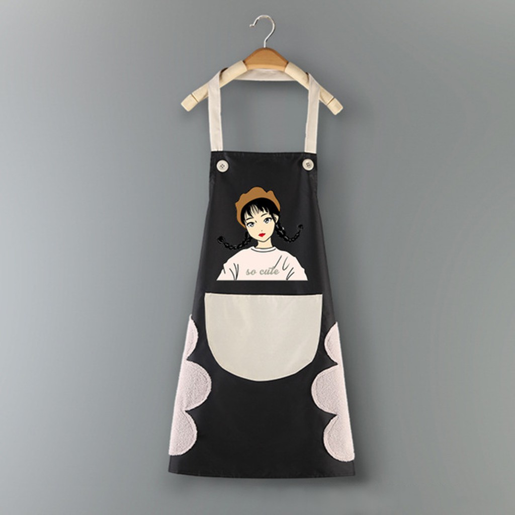 Tạp Dề Chống Thấm có túi đựng và chỗ lau tay siêu cute [Hàng có sẵn] | BigBuy360 - bigbuy360.vn