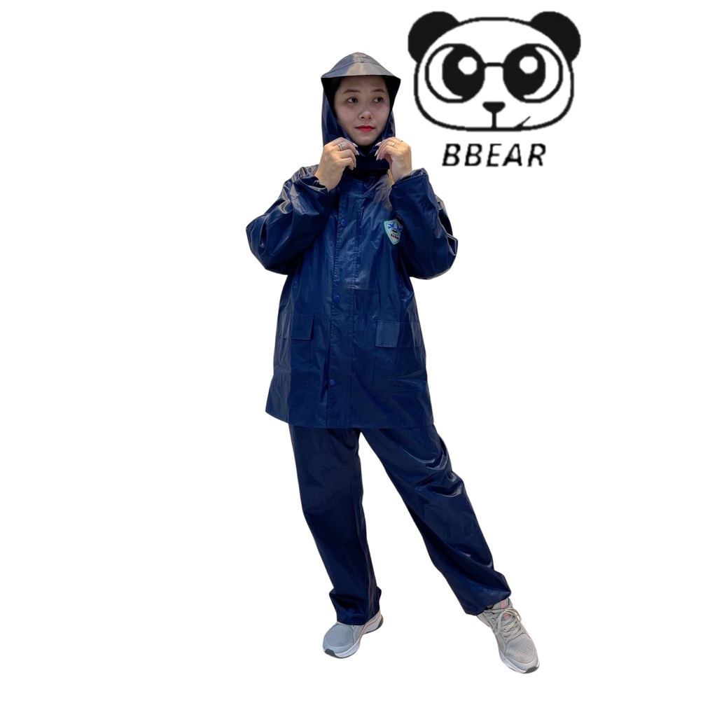 [HCM Hỏa Tốc] Áo Mưa Bộ Vải Dù Có Phản Quang, Siêu Bền Không Thấm Nước Đủ Size Từ M Đến 5XL Hàng Rado, Việt Ý
