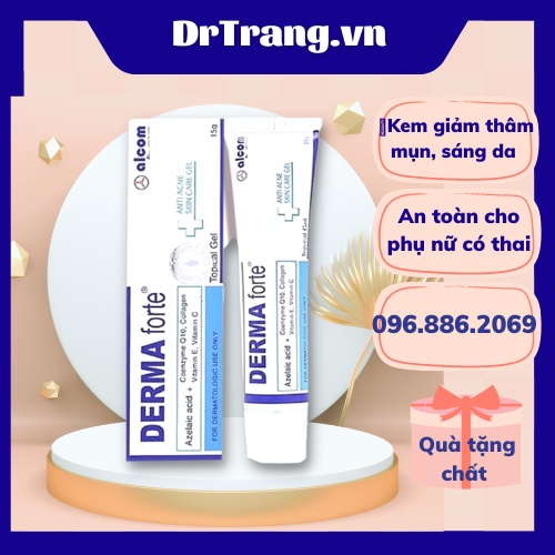 Derma Forte 15g Kem hỗ trợ giảm mụn thâm và mụn sưng đỏ 15g - DR TRANG
