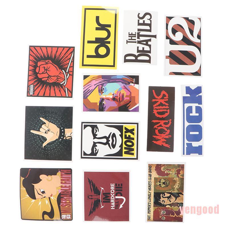 Set 50 miếng dán trang trí họa tiết graffiti dành cho vali ván trượt máy tính xách tay