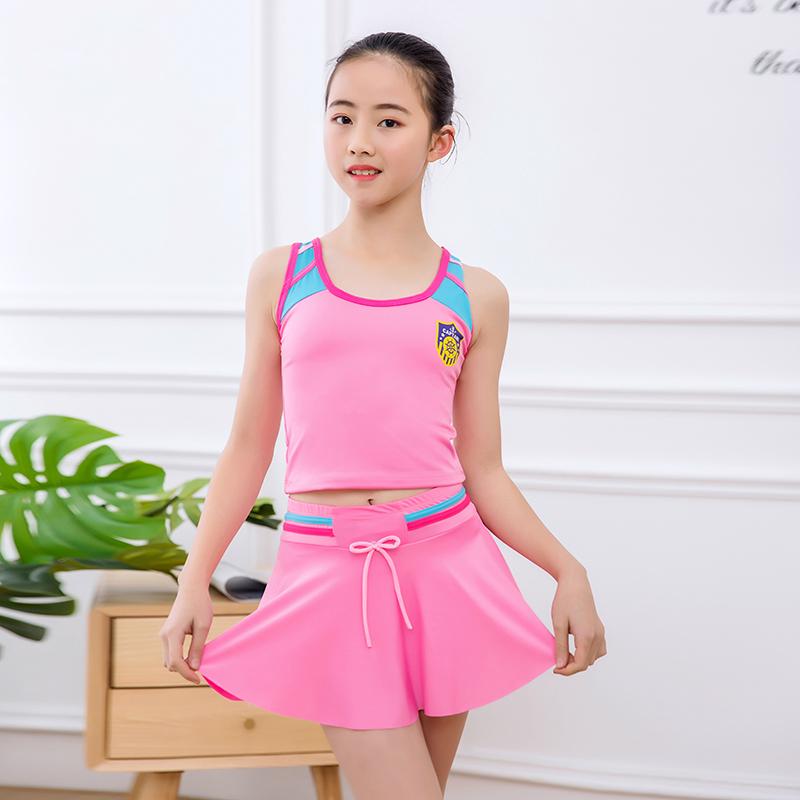 Bộ đồ bơi họa tiết hoạt hình phong cách Hàn Quốc cho bé gái 8-12 tuổi