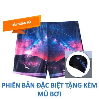 Quần bơi nam nhanh khô, cực chất, tặng mũ bơi