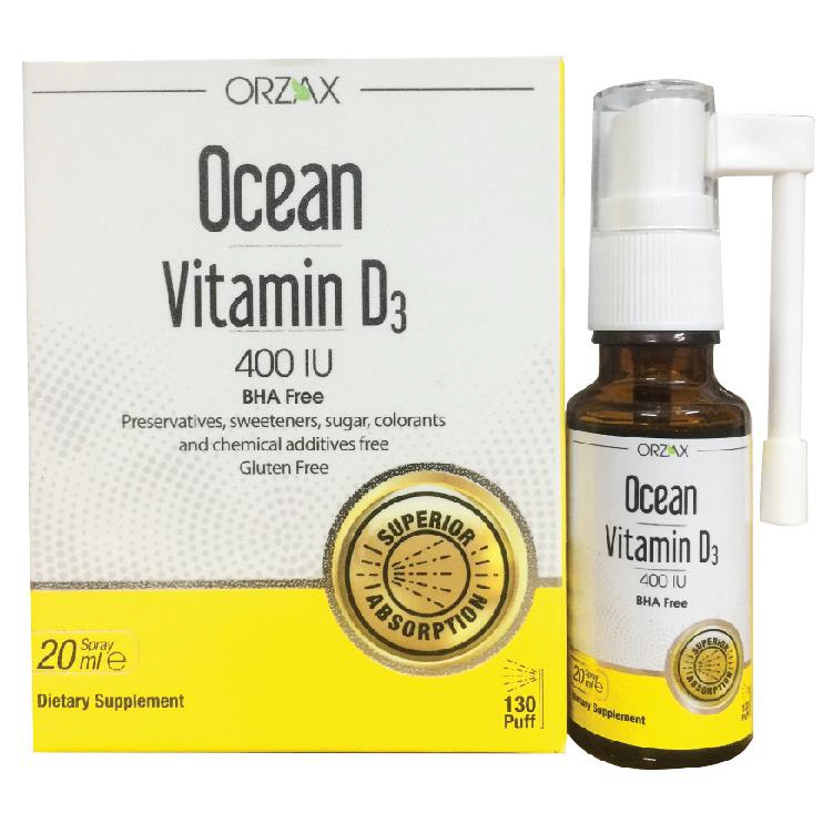 Vitamin Ocean D3 dạng vòi xịt hoặc nhỏ giọt  dễ sử dụng nhập khẩu từ Châu Âu ( Chai 20ml )