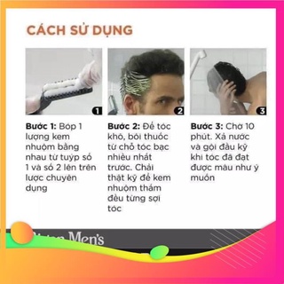 Vc Thuốc nhuộm tóc phủ bạc cho nam giới Men's Bigen dạng xịt 40G*2